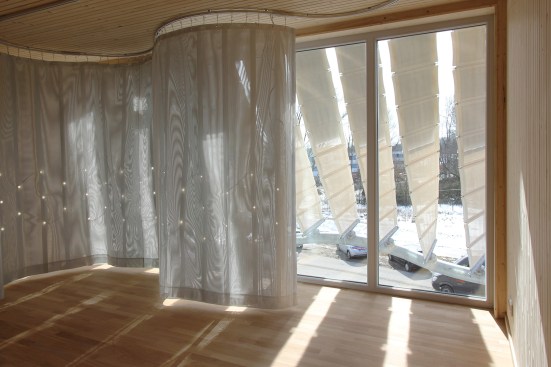 Third floor Smart Curtain with LEDs.