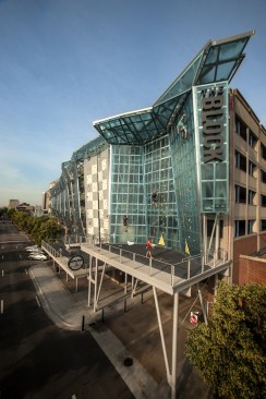 The Block's exterior wall boasts 5,000 square feet of functional climbing space. 