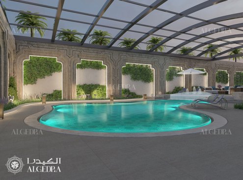 Luxury villa swimming pool design