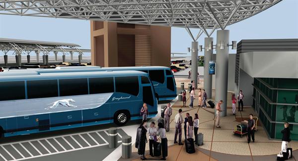 Intercity bus terminal.