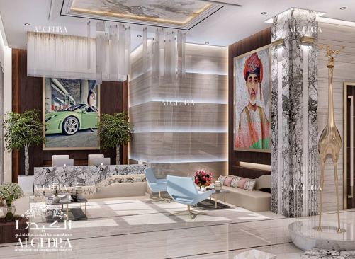 Hotel lounge area design