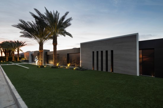 Serenity Indian Wells modern desert mansion exterior