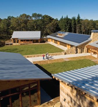 Aldo Leopold Legacy Center, Baraboo, Wis.


ARCHITECT: Kubala Washatko Architects, Cedarburg, Wis.


COMPLETED: April 2007


OF NOTE: First building recognized by LEED as carbon-neutral in operation

