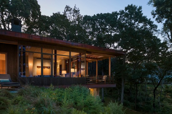 West elevation looking into living area