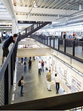 Critique bridge as seen from studio space
