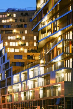 Entry hall to private market apartments