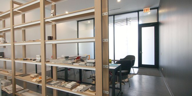 Studio library divider.