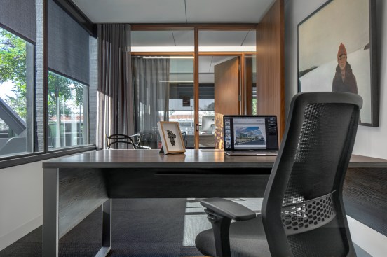 Courtyard Facing Private Office