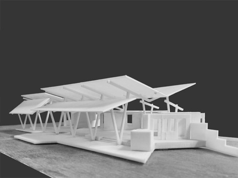 Printed 3D model of the house on the Lake