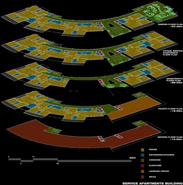 Service Apartments Tower Floor Plans