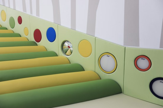 Sensory Playroom: Cloud Stairs & Wall-mounted Teaching Aids