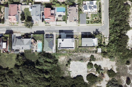 Aerial drone view