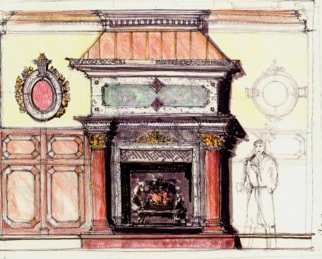 Living Room Fireplace Concept