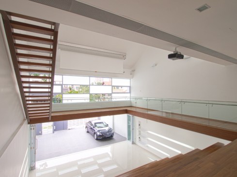 VIEW OF SCREEN FROM SEATING STRUCTURE