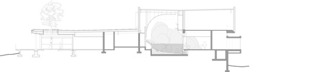 Section at entry/peguin exhibit