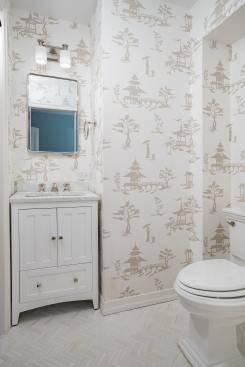 Manhattan powder room renovation @ 91 Central Park West