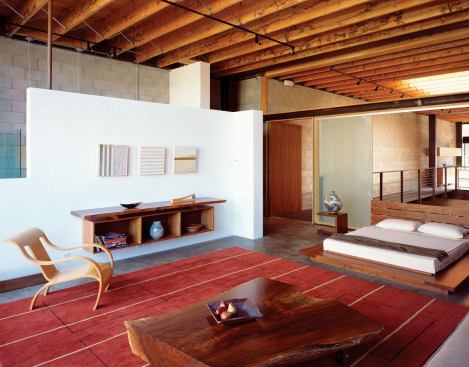 Designer/builder Loring Sagan doesn't live in the apartment space full time, but he does take naps there almost every day.