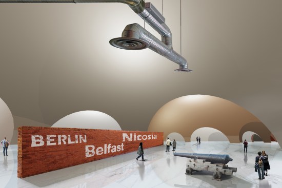 3D render of the exhibition rooms of the Bunker Museum