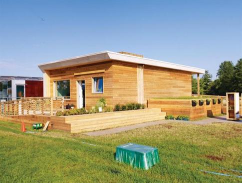 The house incorporated Passive House technologies, which will save 90 percent of the energy required for heating and cooling in a typical Washington, D.C., residence.