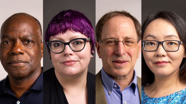 From left: Milton S.F. Curry, Sara Eddleman, Stuart S. Rosenthal, and Ding Fei