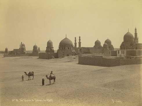 Tomb of the Abbasid Caliphs in Egypt (circa 1860); eight wood beams were stolen from the dome and repatriated in 2016 after they were slated to be auctioned off in London.