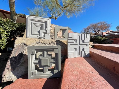 Blocks at Taliesin West in Scottsdale, Ariz.