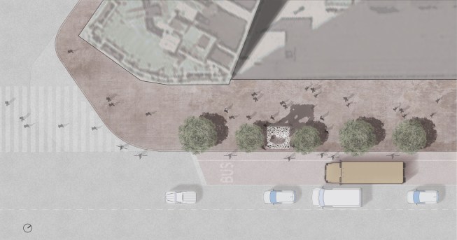 Site Plan - temporary location of sonoGROTTO