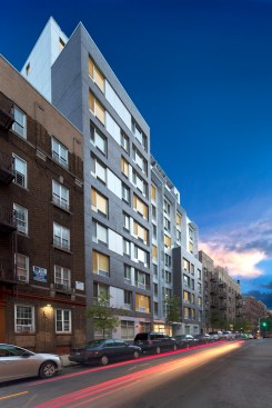 View at dusk on Creston Avenue