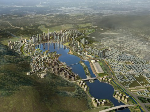 Meixi Lake master plan.