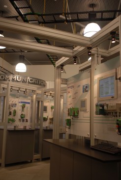 Area allows for mock-up and on-site production