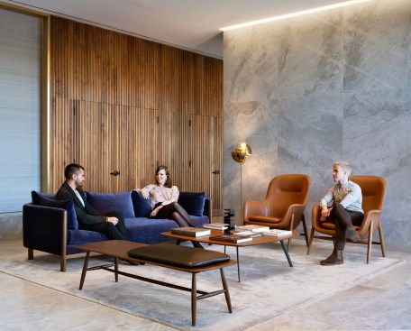 Lobby lounge at 75 Park