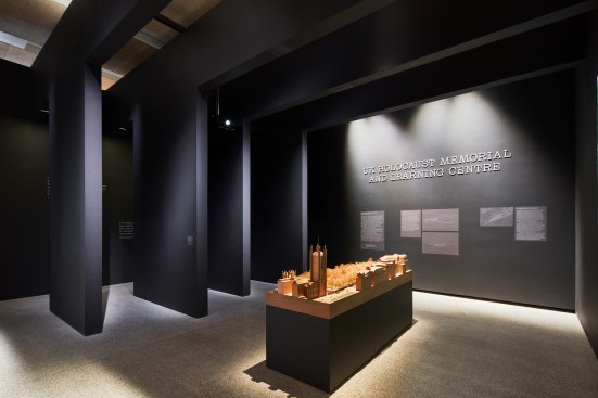 David Adjaye's U.K. Holocaust Memorial and Learning Centre installation for the "Making Memory" exhibition at the Design Museum in London.