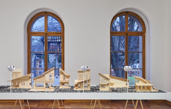 ‘Tell No Cabbage’ is a wooden model series that documents the façade construction of buildings in New Glarus, Wisconsin. Series by Architecture Office.