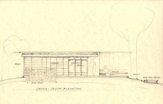 South elevation sketch.