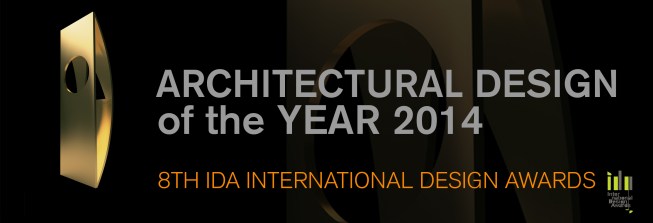 IDA Awards 2014 - Winner "Architectural Project of the Year 14." This Award Represents the Top Award for the Year.