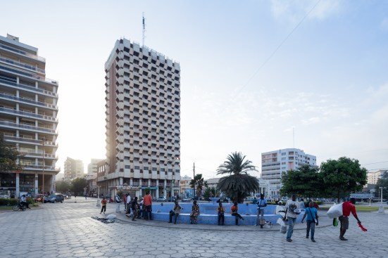Hotel Independence (1973–78) in Dakar, Senegal, by Henri Chomette and Roland Depret