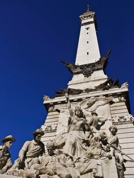 Indiana Soldiers' and Sailors' Monument-Indianapolis, Indiana As the most widely recognized symbol of the City of Indianapolis, the Soldiers' and Sailors&acirc;€™ Monument has a rich and storied history. Completed in 1901, the monument had weathered many Indiana seasons, causing delamination of its structural steel and causing its terrace-level steps to shift, crack, and allow water infiltration. Preserving it was paramount. The project, completed in three phases, focused on the cleaning and restoration of the monument exterior, including abundant limestone and bronze statuary. Special cleaning methods, (including walnut shells and glass beads), were used for cleaning, stone joints were tuckpointed, new vaults and arches were constructed to replace the terrace and stone stair supports, a new viewing enclosure was constructed at the monument pinnacle, and the lower level was excavated four feet, by hand, to build out a Civil War Museum. 
Architect: Schmidt Associates/Museum InterAction