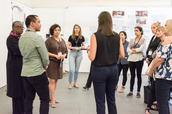 In the Now What?! breakout, individual groups talked about activism in architecture amid its namesake exhibition, which documents the history of architects in the civil rights, women's rights, and LGBTQ movements since 1968.