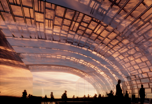 Foyer of the opera in Nouvel's design