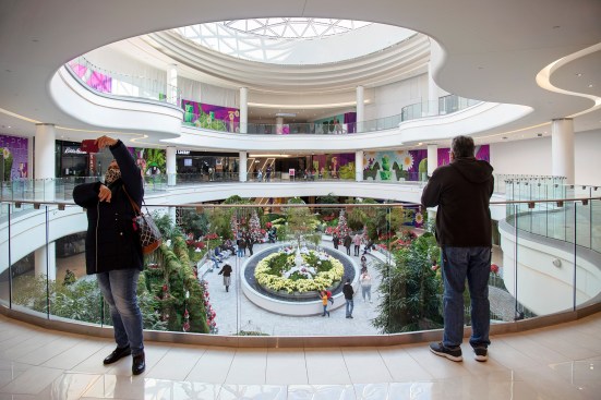 Debbie Kaliski, an associate of retail development at GH+A, says the design team's mandate was to "tone down the palette [of the original design] and make it something more contemporary and with more of an international appeal to it.”