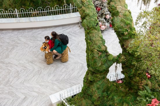 One of the ride-able stuffed animals, arguably the most dreamlike part of the experience