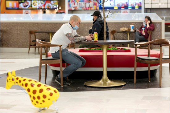 A third-level food court