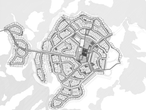 The author’s master plan for the Angangueo Sustainable Community in Michoacán, Mexico