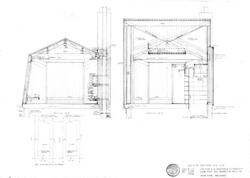 Engineering drawings for the third-floor addition