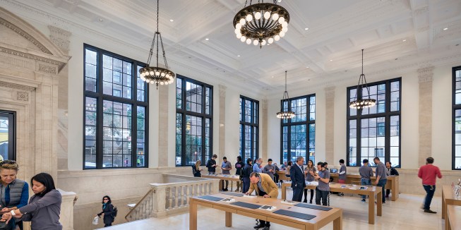 Apple Store, Upper East Side, New York City, designed by Bohlin Cywinski Jackson