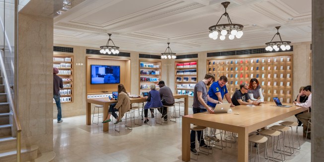 Apple Store, Upper East Side, New York City, designed by Bohlin Cywinski Jackson