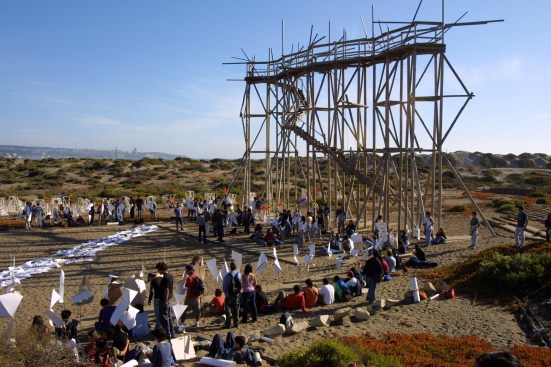 Towers Square, 2003, Open City, Viña del Mar, Chile. From the 2017 Individual Grant to Marcelo Araya, Andrés Garcés, Iván Ivelic, and Manuel Sanfuentes for "Amereida Phalene Latin América."
