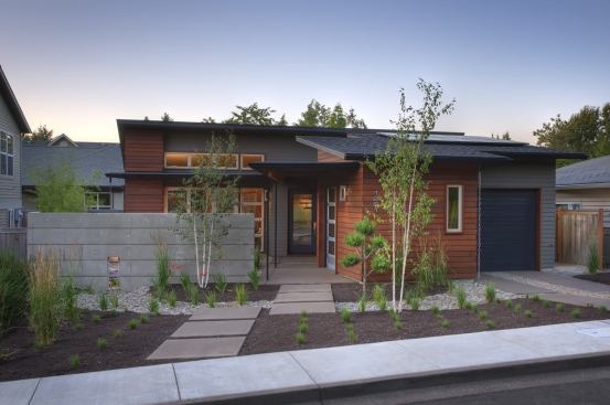 Arbor South built The Sage house on an infill lot within 1/2-mile walk of retail and community outlets; an extensive bike path network also is accessible.