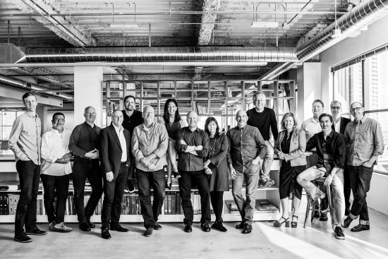 Left to Right: WRNS partners Tim Morshead, AIA, Raul Garduño, Wright Sherman, AIA, Russell Sherman, Mitch Fine, AIA, Bryan Shiles, FAIA, Lilian Asperin, AIA, Jeff Warner, AIA, Pauline Souza, AIA, Sam Nunes, AIA, Kyle Elliott, Melinda Rosenberg, Assoc. AIA, David Englund, AIA, Adam Woltag, AIA, John A. Ruffo, FAIA, and Brian Milman, AIA