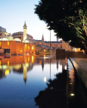Lebanon

Samir Kassir Square, Beirut, Lebanon, 2004 (Vladimir Djurovic Landscape 
Architecture) In this square in downtown Beirut, two old ficus trees and
 a reflective pool form a shady retreat. The jury praised Djurovic's 
"economy of elements and language."